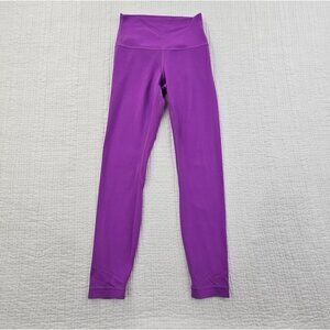 Lululemon Swift Speed Leggings Size 2 (21x24) High-Rise Purple Tummy Control